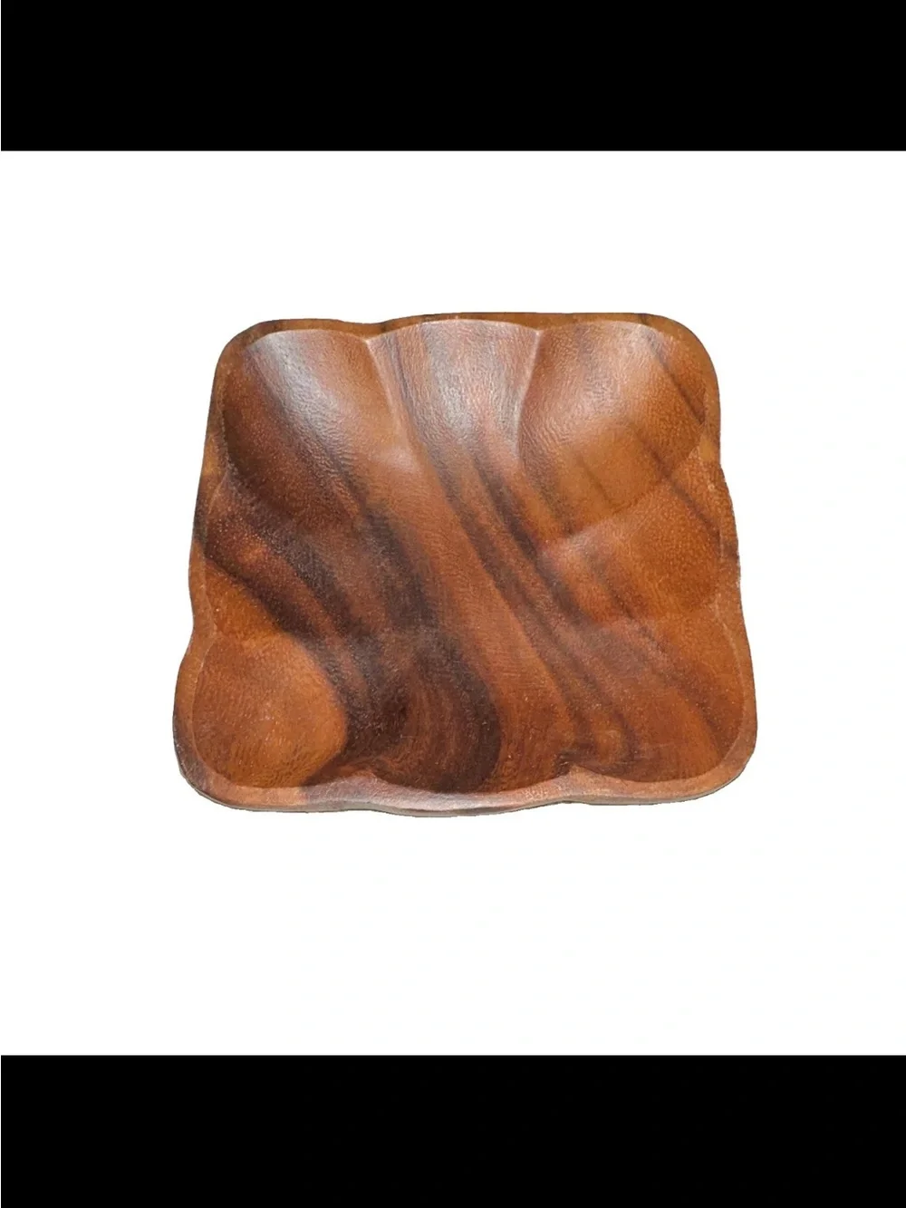Beekman Home Artisan Wooden 3-Bowls and Serving Tray - Brown